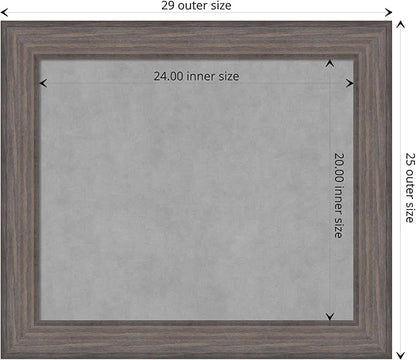 Amanti Art Grey Framed Magnetic Board 25x29 Medium Vision Board - Image 4