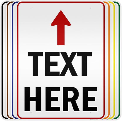 Custom Arrow, Custom Directional Sign, Up Arrow, 36x48 Inches, Reflective by MySignCenter