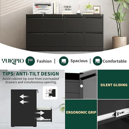 Yukimo 2 Drawer File Cabinet - Image 6