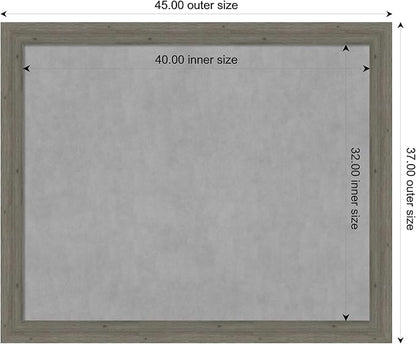 Amanti Art Grey Framed Magnetic Board 37x45 X-Large Vision Board - Image 4