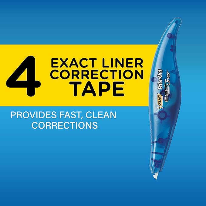 BIC Wite-Out Brand Exact Liner Correction Tape, 19.8 Feet, Clean and Easy to - Image 3