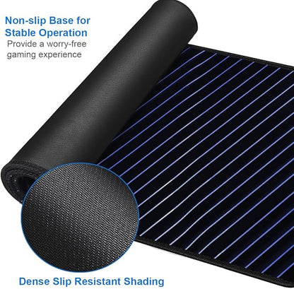 Gaming Mouse Pad, 31.5x15.7 inch Large Extended Computer Keyboard Mouse Mat - Image 4