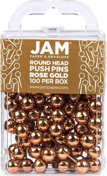 JAM PAPER Colorful Push Pins by JAMPaper