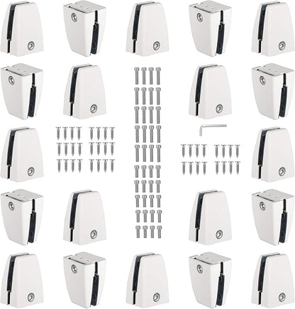 KSWLOR 20 PCS Office Desk Partition Support Bracket, Desk Divider Clamp by KSWLOR