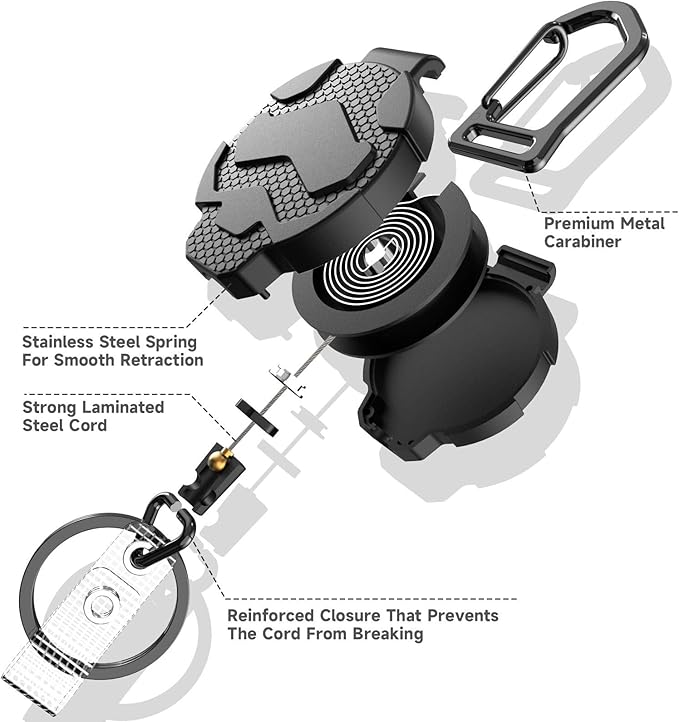 VYNCS Retractable Keychain Badge Holder - Image 3