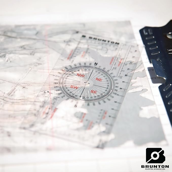 Brunton Standard Transit Azimuth Purple + Map Multi-Tool Card, Professional - Image 8
