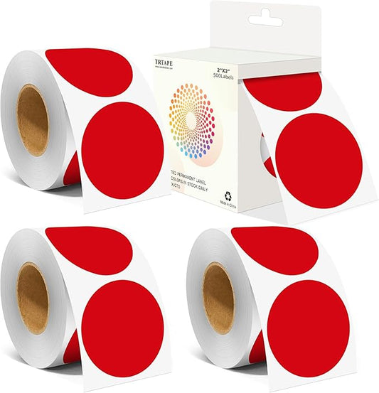 2 Inch Color Coding Round Labels by Unknown