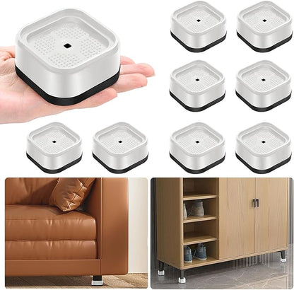 shouwuhho 8 Pack Furniture Risers Adjustable Bed Risers Heavy Duty Lifts Height by EnjoyLifeEnjoyHappiness
