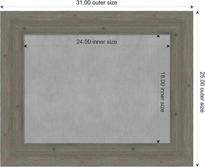 Amanti Art Grey Framed Magnetic Board 25x31 Medium Vision Board - Image 4