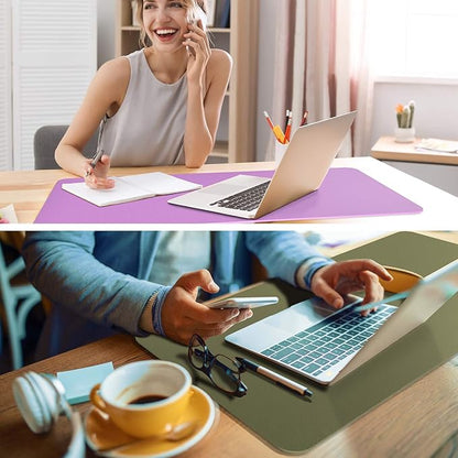 YSAGi Non-Slip Leather Desk Pad, Waterproof Laptop Computer Desk Keyboard Mat - Image 9