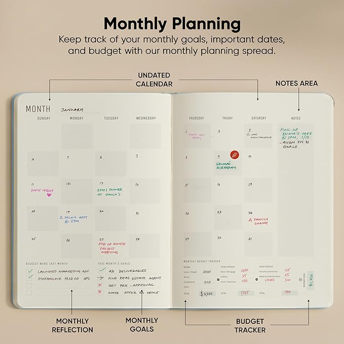 Undated, 2026 Planner, 8.5" x 11" - Image 5