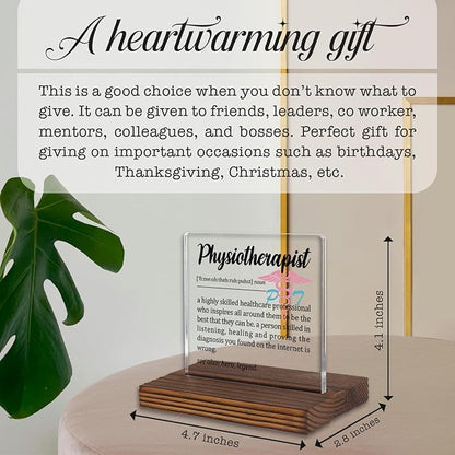 Physiotherapist Appreciation Gift Desk Sign, Funny Physical Therapy Office Decor - Image 4