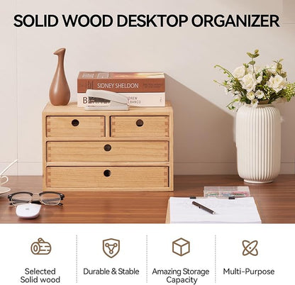 Kirigen Natural Wood Desktop Organizers - Image 4