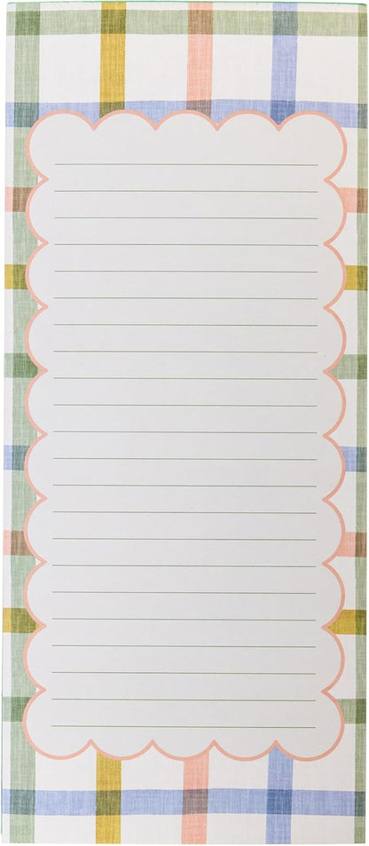 Graphique Plaid Magnetic Notepad, 100 Tear-Away Sheets by GraphiquedeFrance