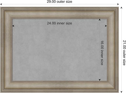 Amanti Art Silver Framed Magnetic Board 21x29 Medium Vision Board - Image 4