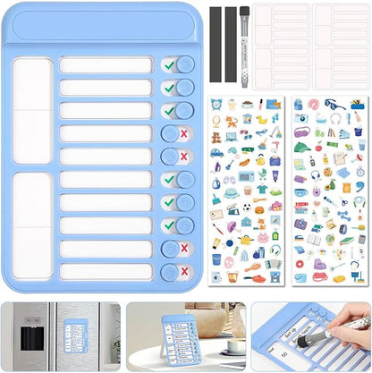 Audab Dry Erase Chore Chart for Kids, Magnetic Whiteboard Checklist Board by Audab