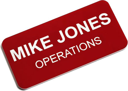 Custom Engraved Name Tag Badges – Personalized Identification by ProvidenceEngraving