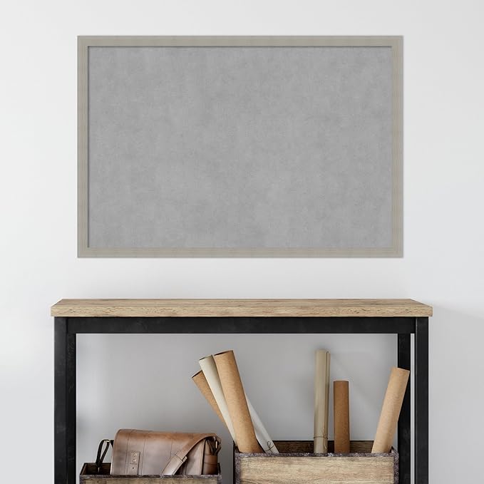 Amanti Art Grey Framed Magnetic Board 26x38 Large Vision Board - Image 6
