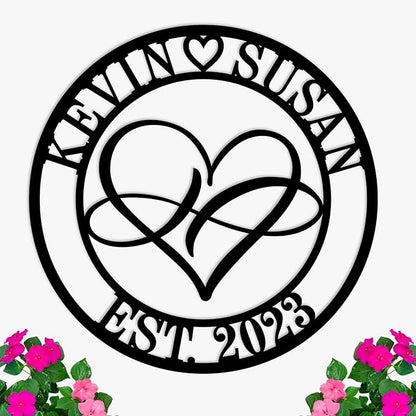 Custom Infinity Metal Sign, Personalized Infinity Name Sign, Personalized - Image 5