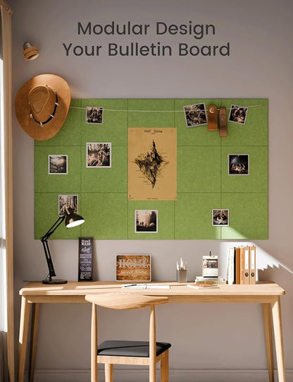 Fluxynara Large Felt Bulletin Board 48" x 36" Cork Board Alternative-12 Pack - Image 5
