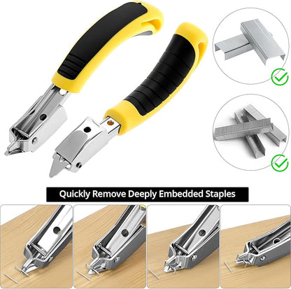 QWORK 4 Pcs Staple Remover Tool and Nail Puller Set, End Cutting Plier - Image 2