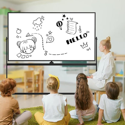 Rolling Whiteboard/w Height Adjustable, Mifuro 72 x 40 Large Portable Dry Erase - Image 7