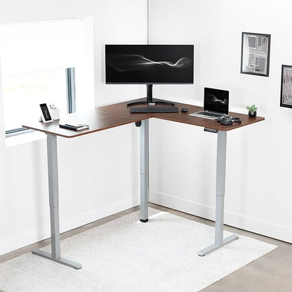 VIVO Electric Corner 63 x 55 inch L-Shaped Standing Desk, Memory Height - Image 8