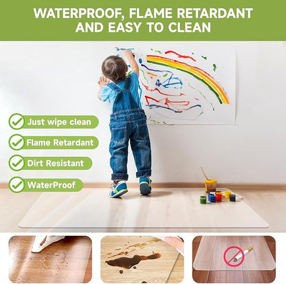 SOONAN Office Chair Mat for Hardwood Floor, 0.08" Thickness Heavy Duty - Image 3