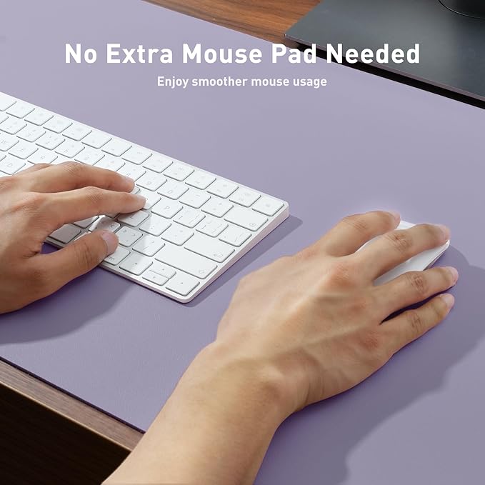 Aothia Leather Desk Pad Protector, Large Mouse Pad, Office Desk Mat, Non-Slip - Image 4