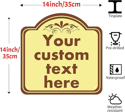 Custom Sign, Custom Indoor/Outdoor Decorative Sign，Aluminum Weatherproof Metal - Image 2