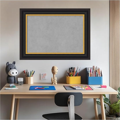Amanti Art Black Framed Magnetic Board 22x30 Medium Vision Board - Image 6