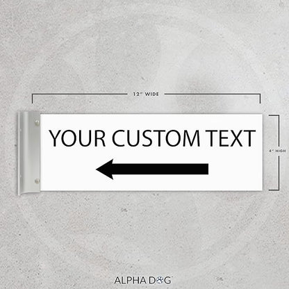 ALPHA DOG SIGNS Custom Projecting Hallway Sign, Personalized Indoor Outdoor - Image 2
