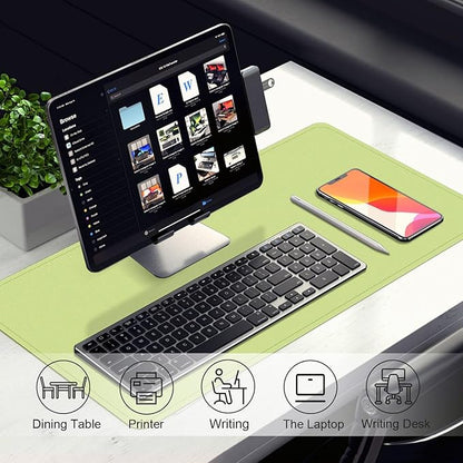 Leather Desk Pad Protector, Large Mouse Pad, Non-Slip Blotter, Laptop Desk Pad - Image 5