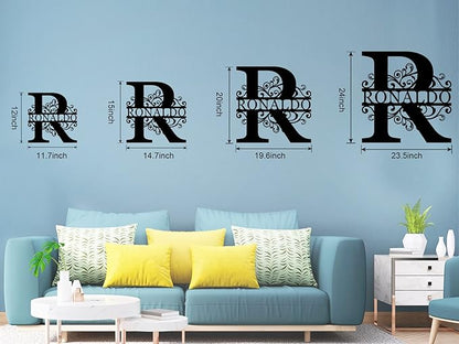 ENFODREAM Custom Metal Name Sign | Personalized Split Letter Monogram | Rustic - Image 6