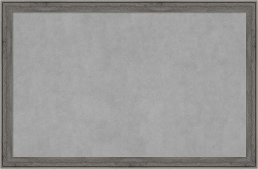 Amanti Art Grey Framed Magnetic Board 23x35 Large Vision Board by AmantiArt