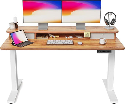 FEZIBO 55 x 24 Inch Height Adjustable Electric Standing Desk by FEZIBO