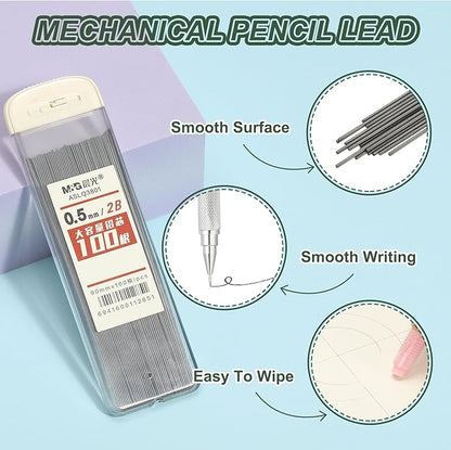 PATIKIL 600Pcs 2B Mechanical Pencil Lead, 0.5mm Black Lead Refill Break - Image 3