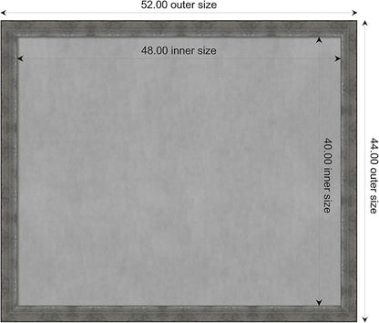 Amanti Art Silver Framed Magnetic Board 44x52 Oversize Vision Board - Image 4
