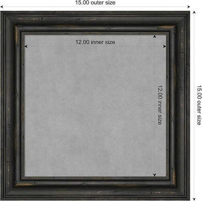 Amanti Art Black Framed Magnetic Board 15x15 X-Small Vision Board - Image 4