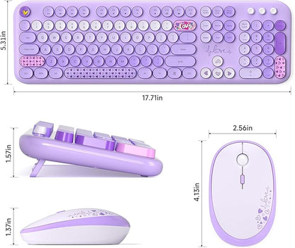 MOFII Wireless Keyboard and Mouse Combo, Full Size 2.4G Plug and Play - Image 6