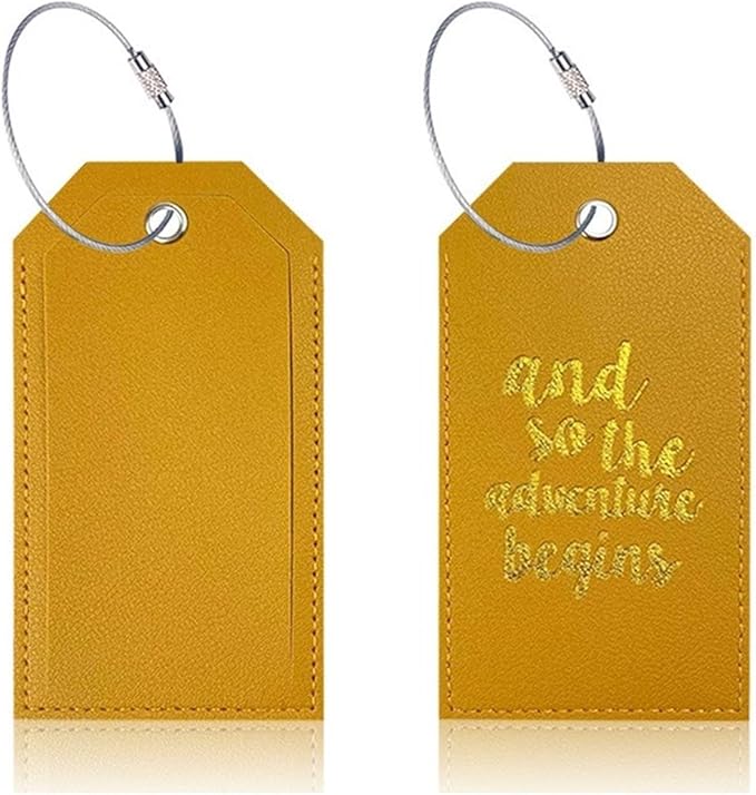 Portable Leather Travel Labels - Image 5