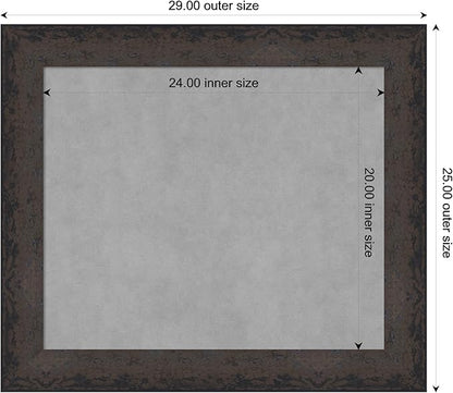 Amanti Art Black Framed Magnetic Board 25x29 Medium Vision Board - Image 4