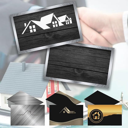 Custom Business Cards Double-Sided Realtor Business Cards Customize by EAQOfficialCustomOnline