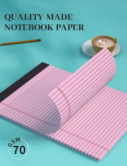Colored Legal Pads, 48 Pack Note Pads 8.5 x 11 Wide Ruled, Notepads 8.5 x 11 - Image 4
