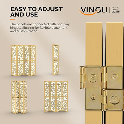 VINGLI 70'' H Room Divider, Non-Woven Fabric Privacy Screen, Indoor Partition - Image 6
