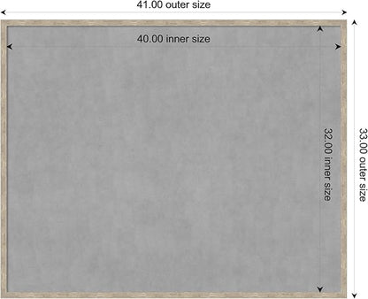 Amanti Art Silver Framed Magnetic Board 33x41 X-Large Vision Board - Image 4