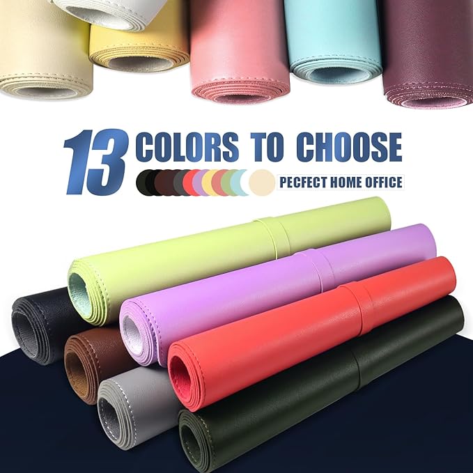 Leather & Suede Desk Pad Protector, Non-Slip Large Mouse Pad, Waterproof Desk - Image 6