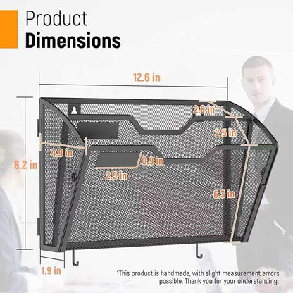Docnest 2 Tier Mesh Wall File Holders - Image 2