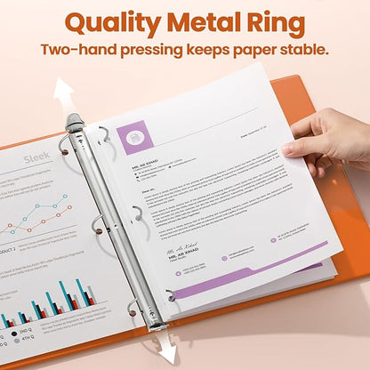 SUNEE 3 Ring Binder 2 Inch 1 Pack - Image 2