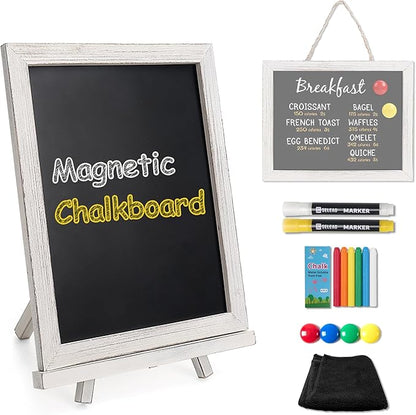 SELEAD 100% Real Wood Frame Magnetic Chalkboard by SELEAD